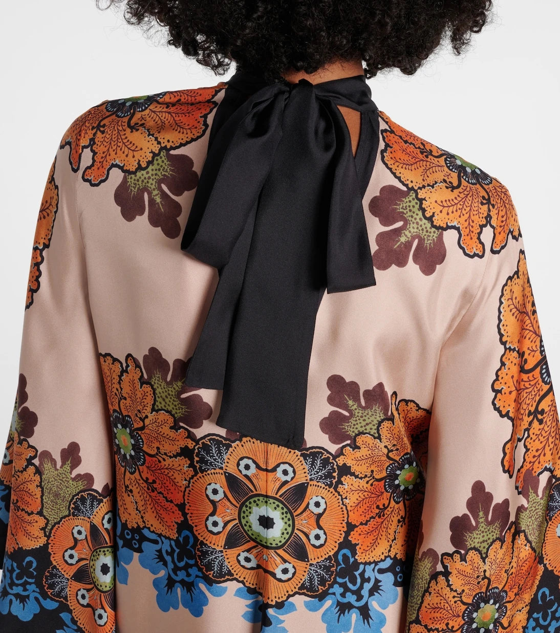 La DoubleJ - Magnifico floral silk maxi dress