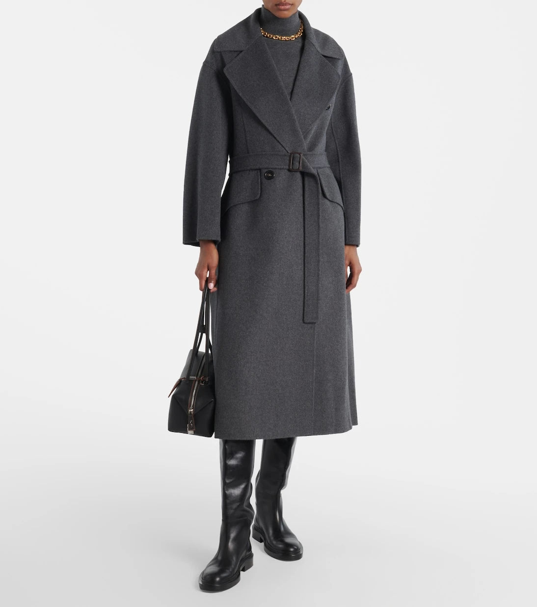 'S Max Mara - Belted virgin wool coat