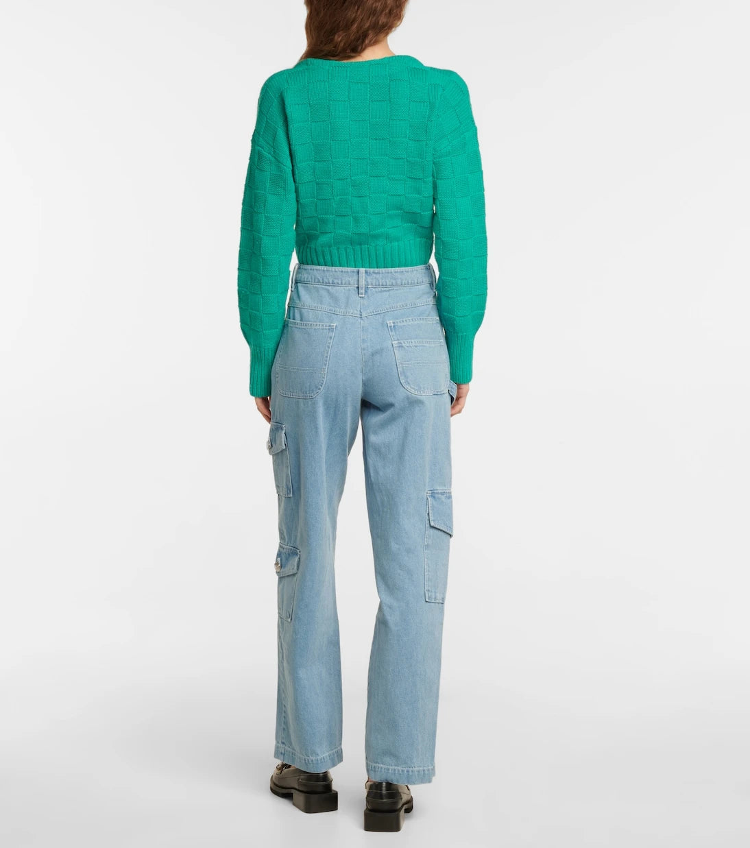 Staud - Easton high-rise wide-leg jeans