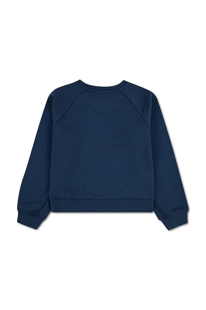 Levi's çocuk pamuklu FLORAL BATWING CREW sweatshirt