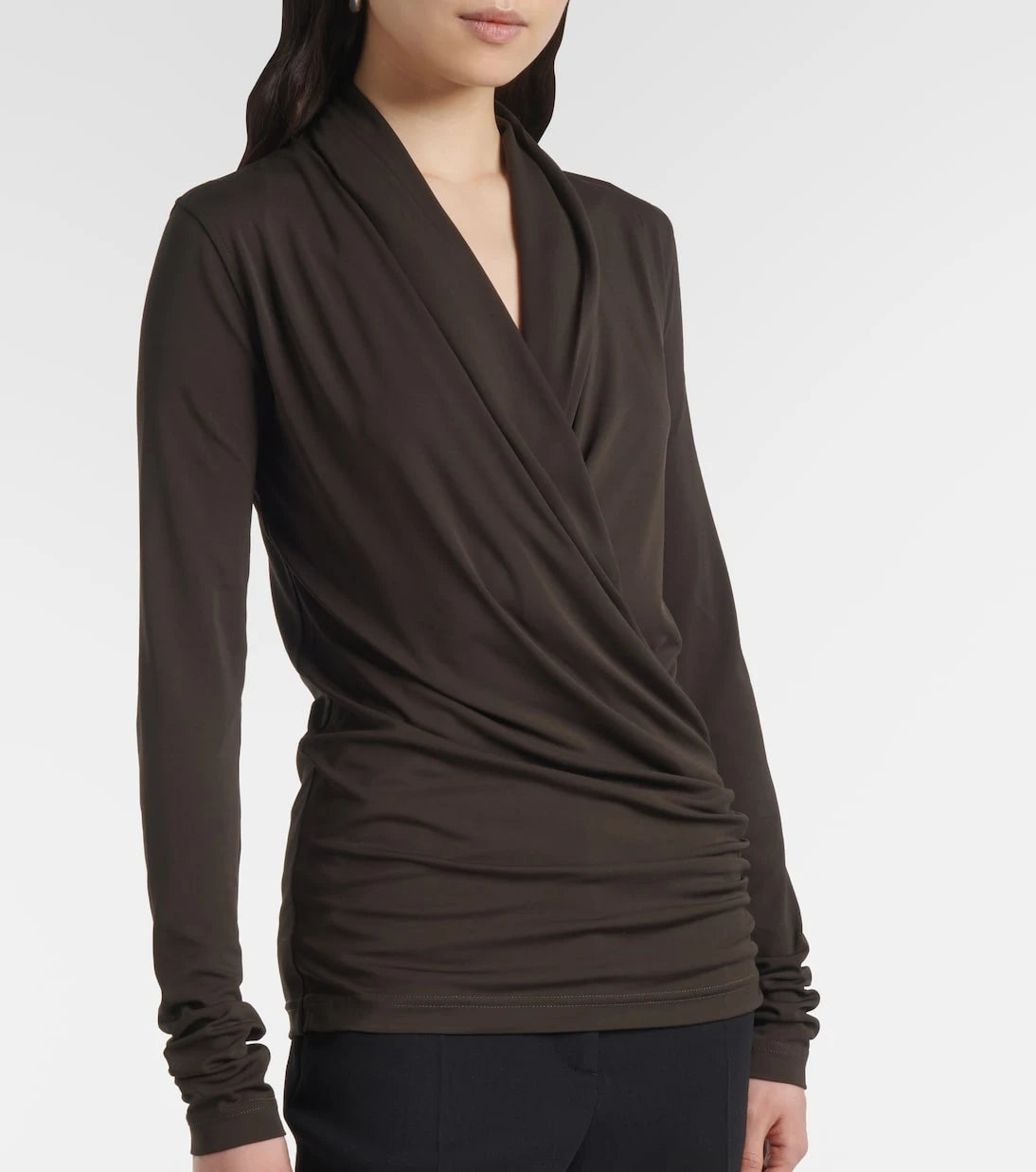 Toteme - Draped jersey top