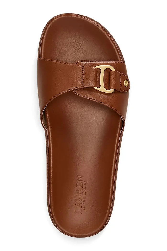 Lauren Ralph Lauren Kadın Deri Tasha Slide Terlik