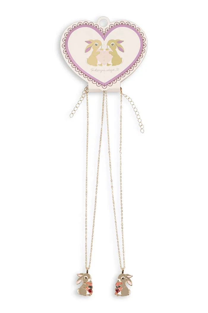 Konges Sløjd BUNNY BESTIE NECKLACE Çocuk Kolyesi (2 adet)