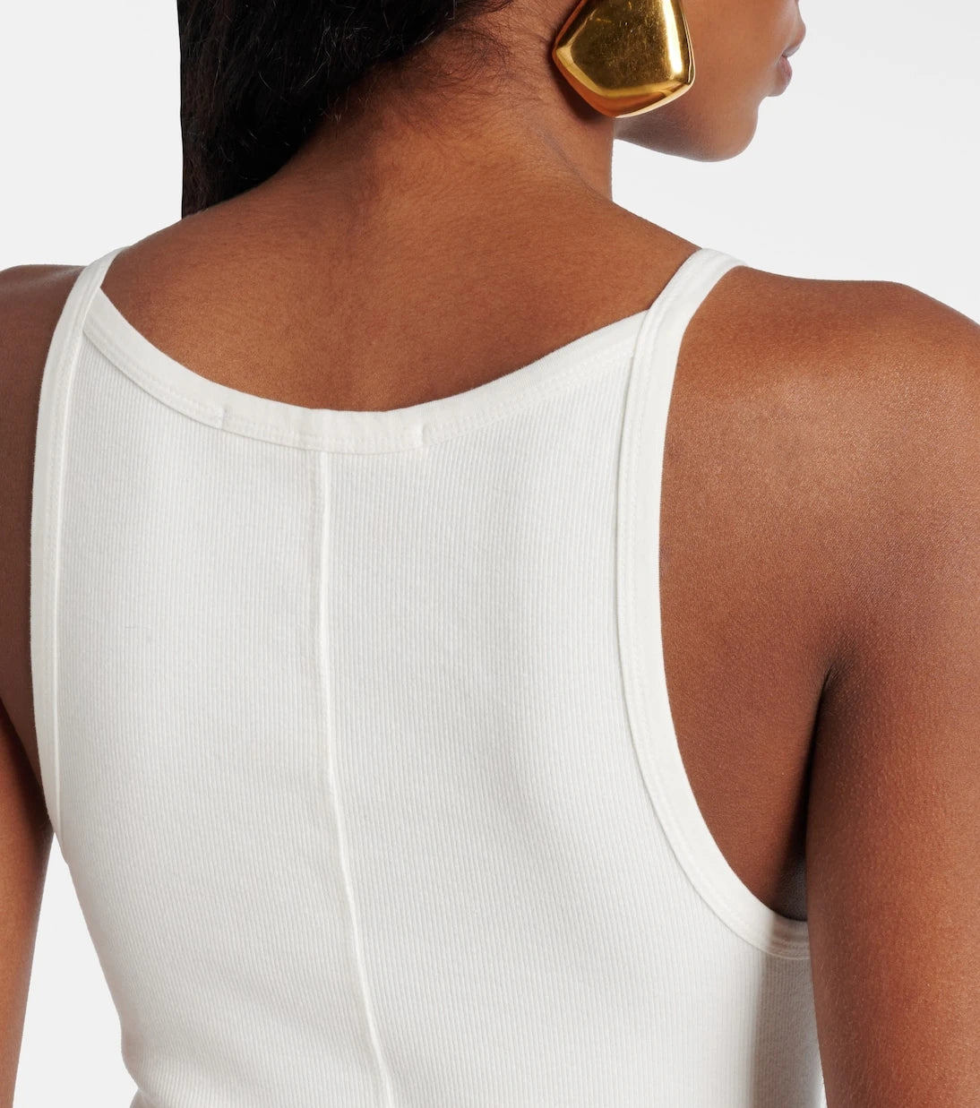 Slvrlake - Ribbed-knit cotton jersey tank top
