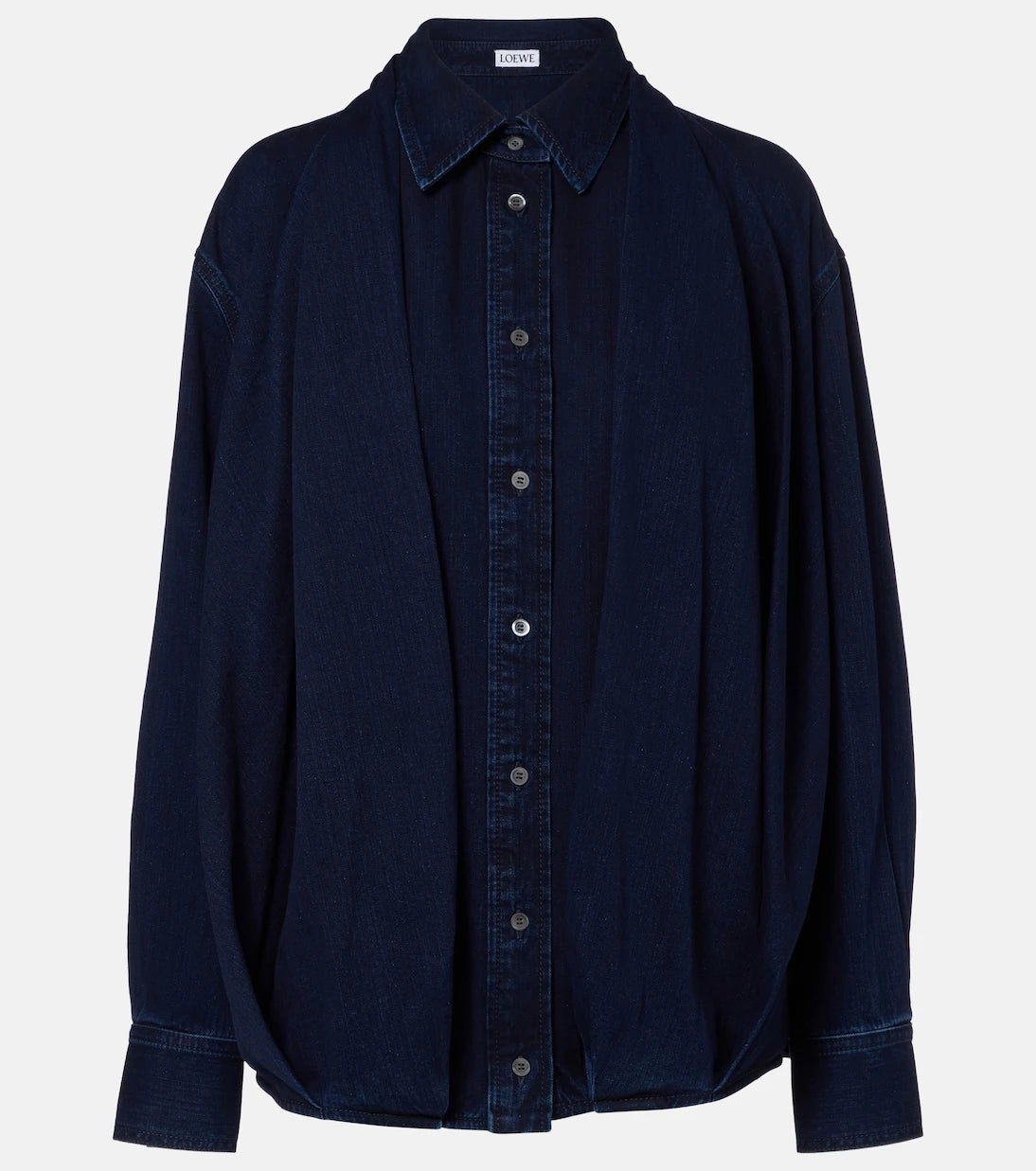 Loewe - Draped denim shirt