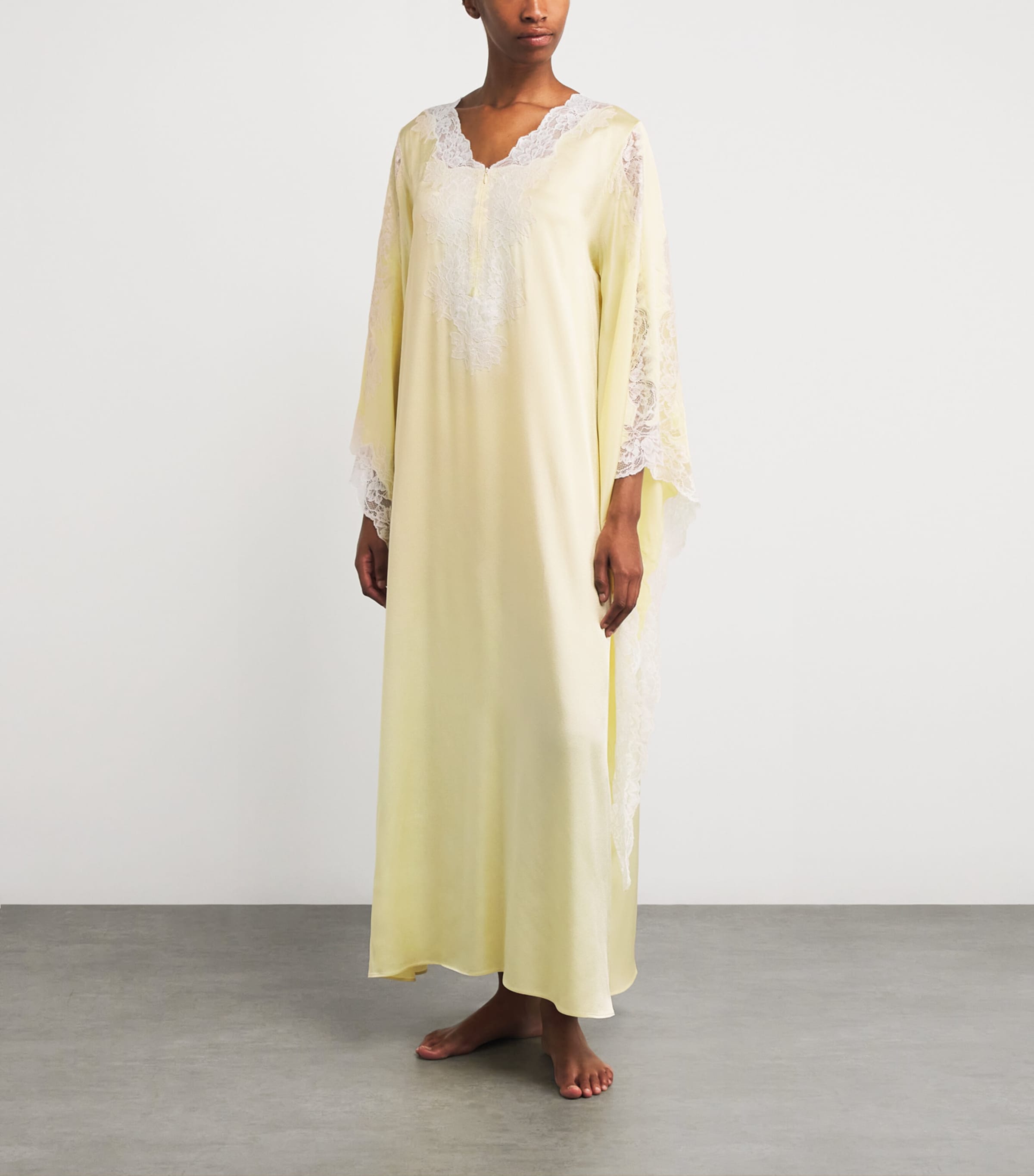 Bocan Yellow Satin Adelaide Kaftan