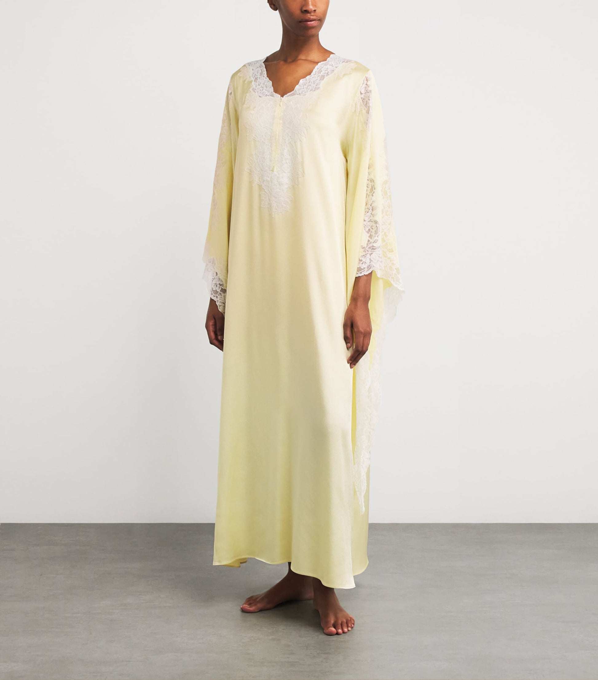 Bocan Yellow Satin Adelaide Kaftan