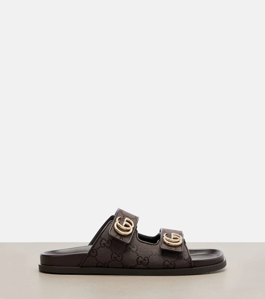 Gucci - Double G GG Canvas sandals