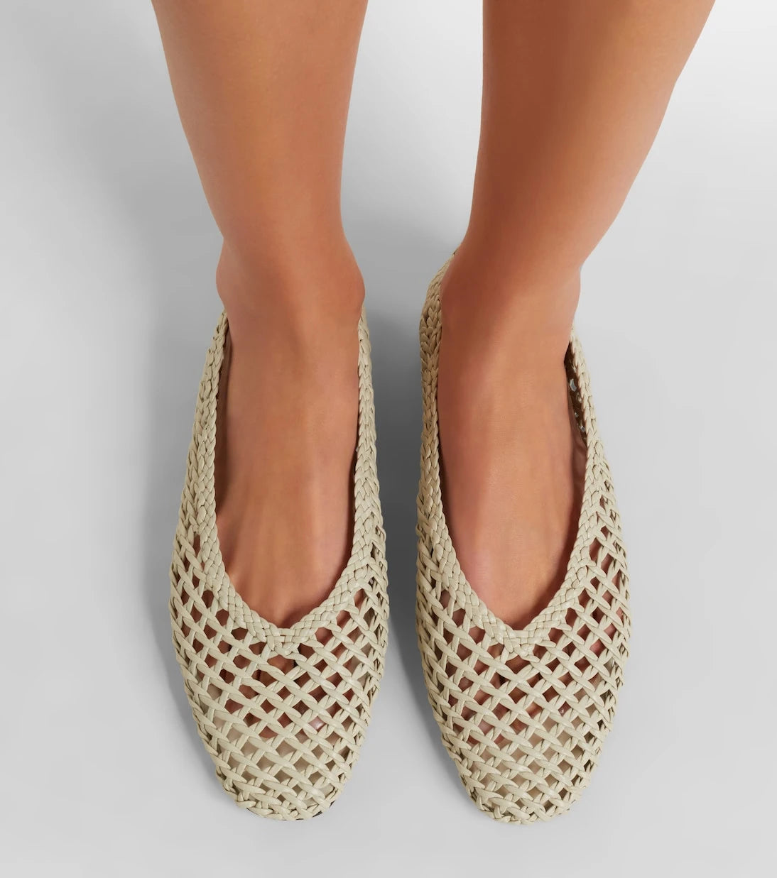 Le Monde Béryl - Regency woven leather ballet flats