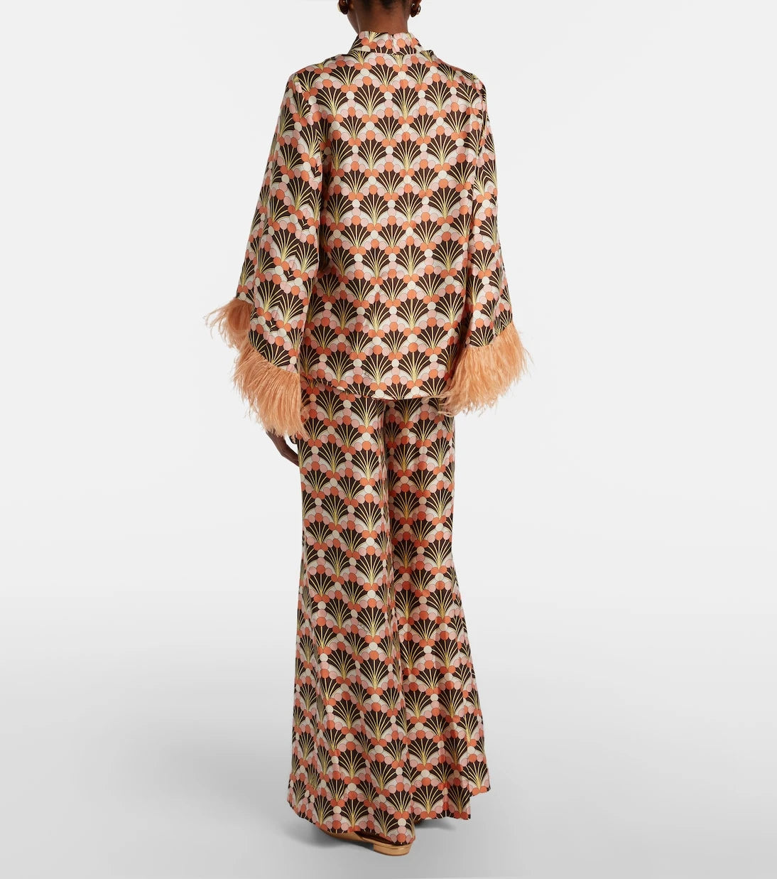 La DoubleJ - Printed silk palazzo pants