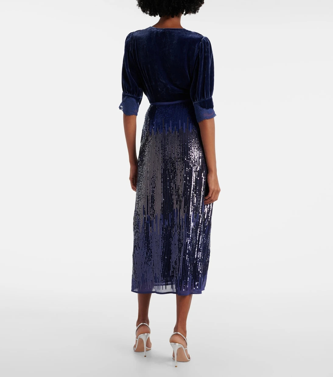 Rixo - Kelly sequined midi skirt