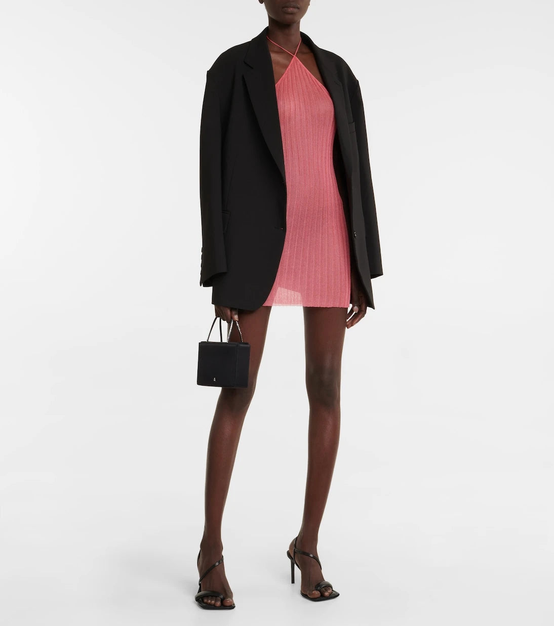 Nensi Dojaka - Halterneck cotton minidress