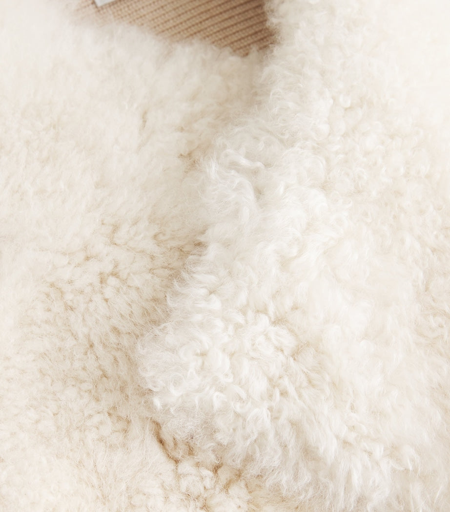 Beige Alpaca Wool Gilet