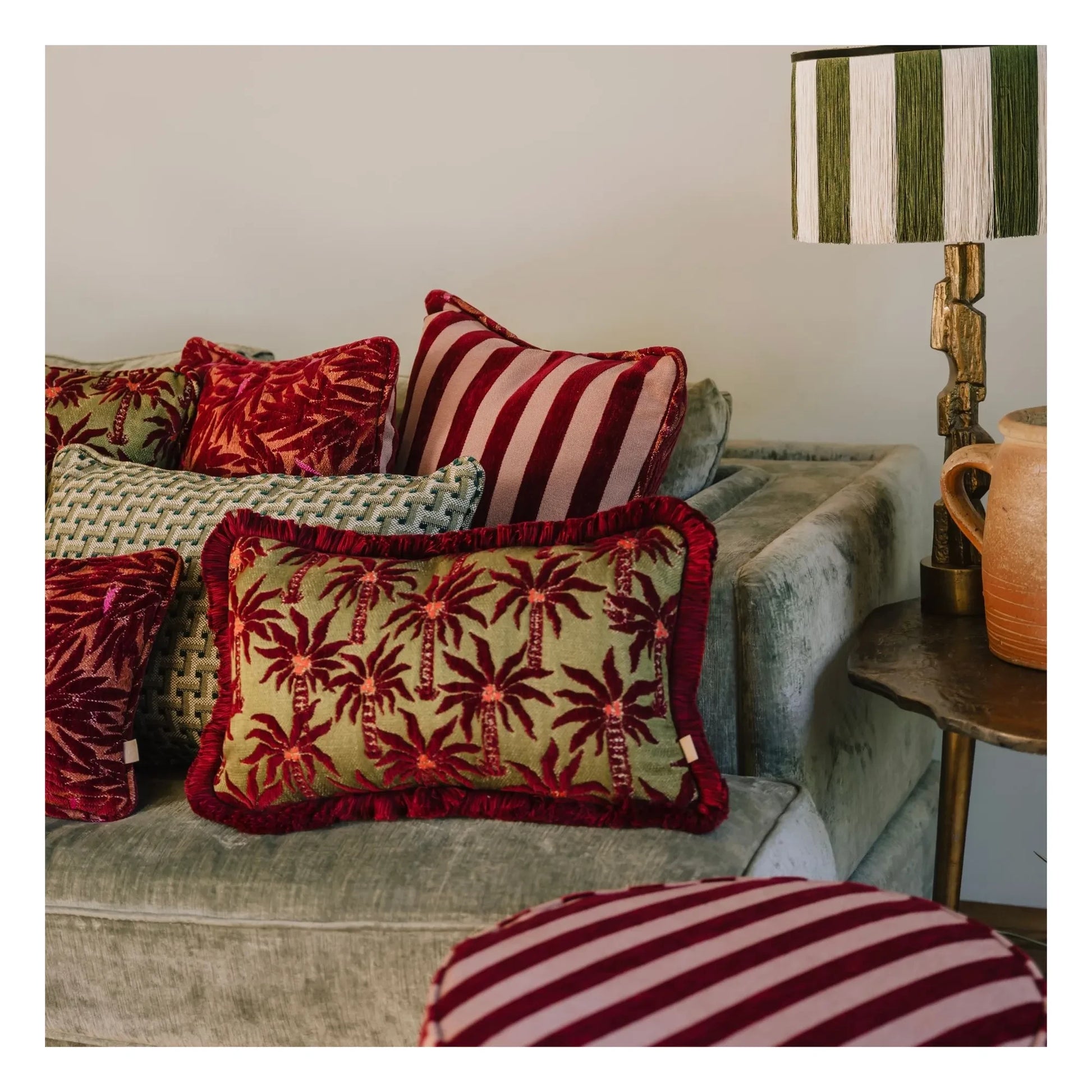 Palais - Jackie cushion cover | Burgundy