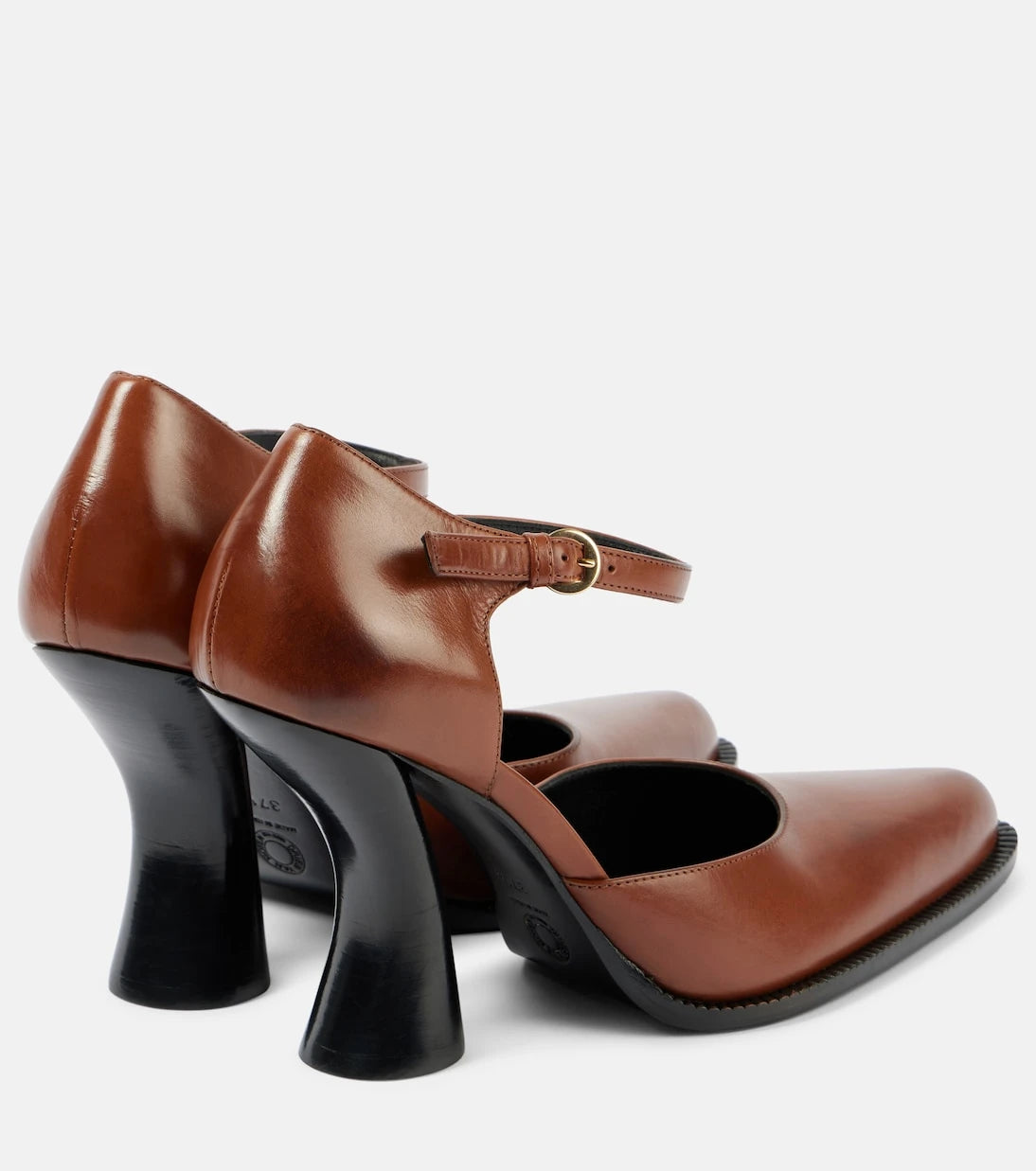 Dries Van Noten - 95 leather Mary Jane pumps