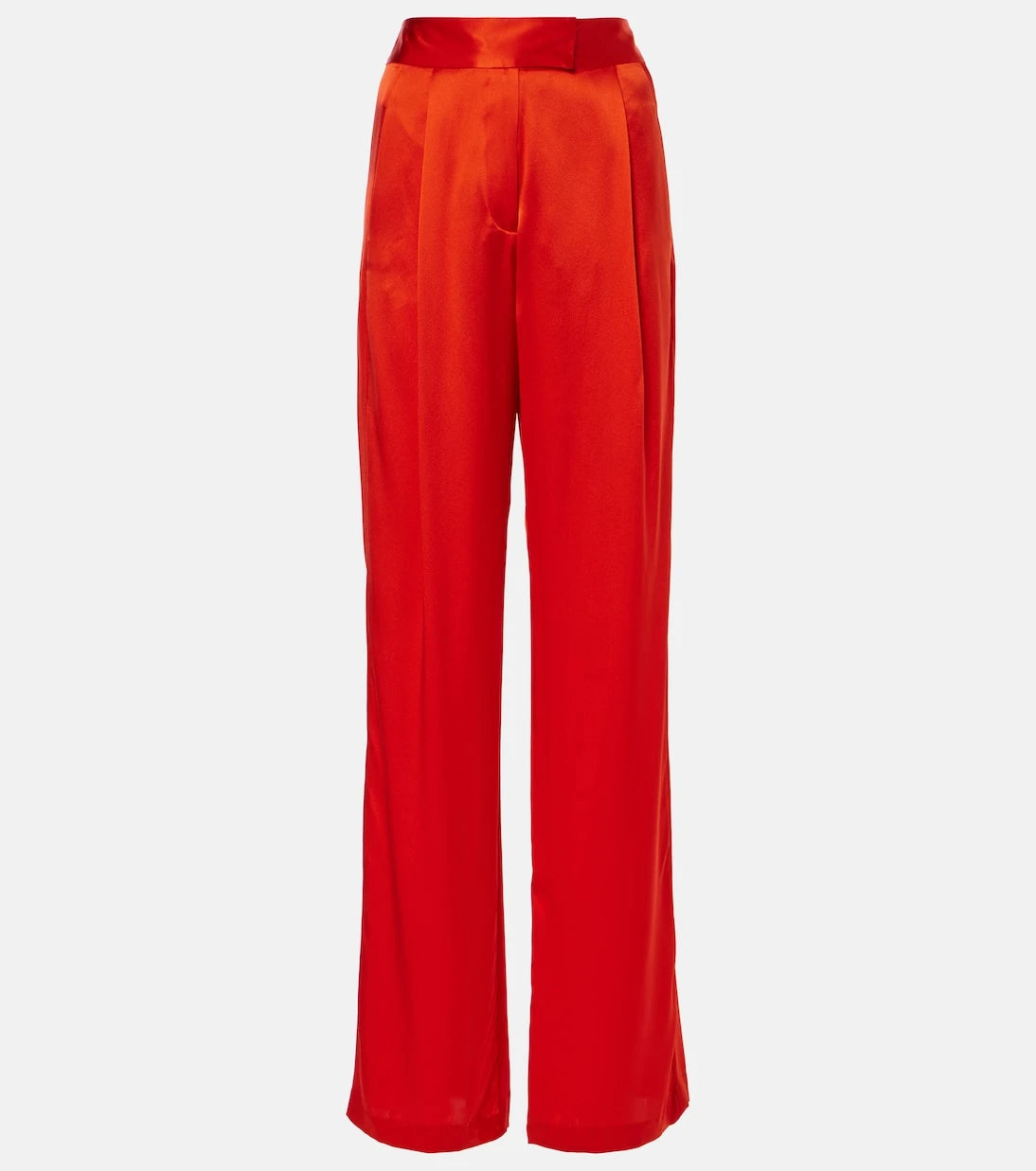 The Sei - High-rise silk satin wide-leg pants