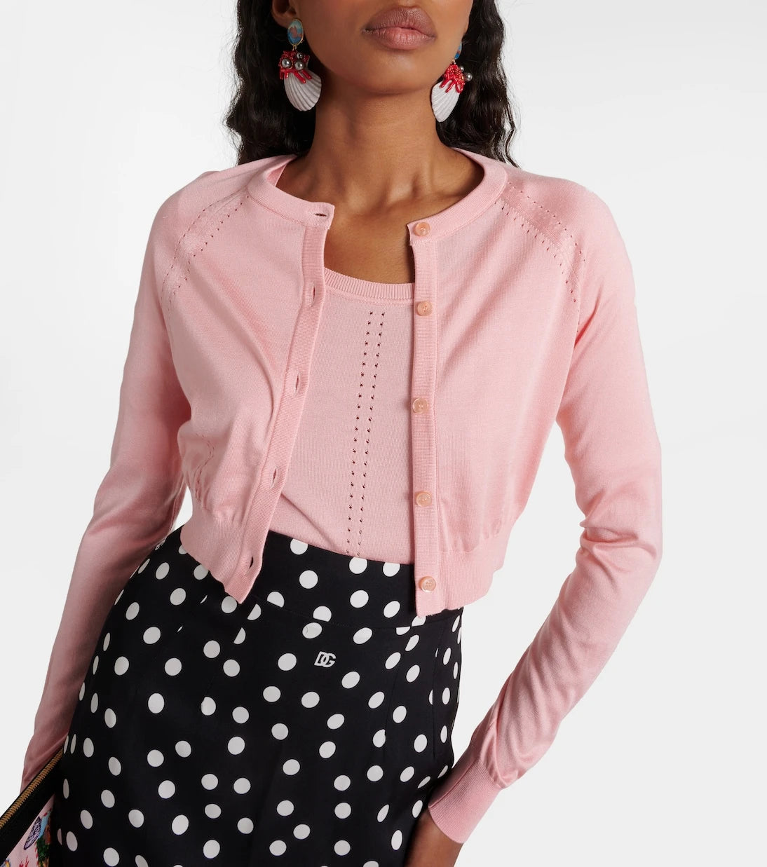 Dolce&Gabbana - Capri cropped silk cardigan