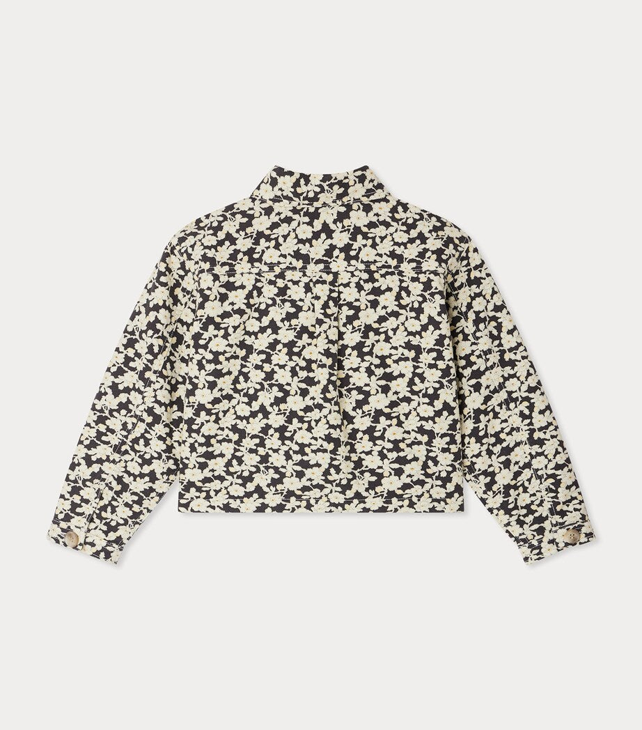 Cotton Floral Print Jacket (4-14 Years)