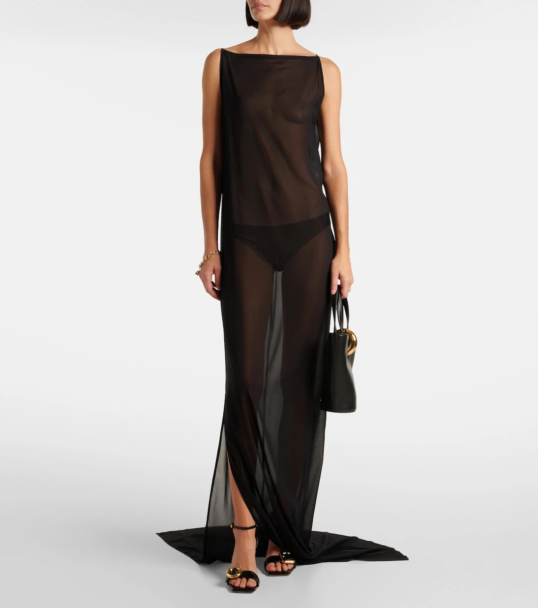 Jacquemus - The Ameno silk-blend gown
