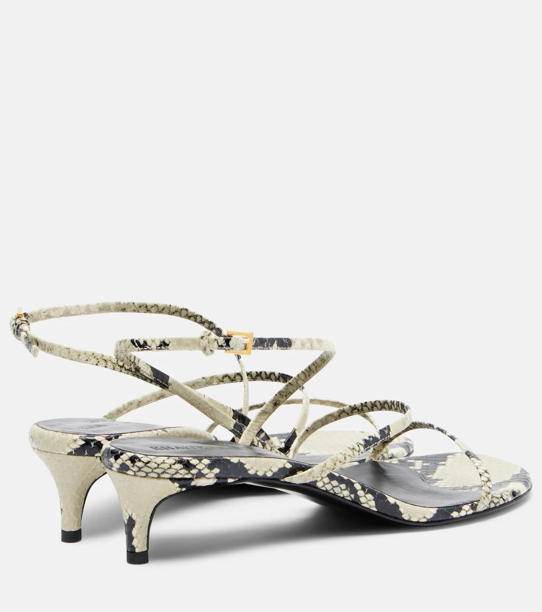 Khaite - Loop 35 snake-effect leather sandals
