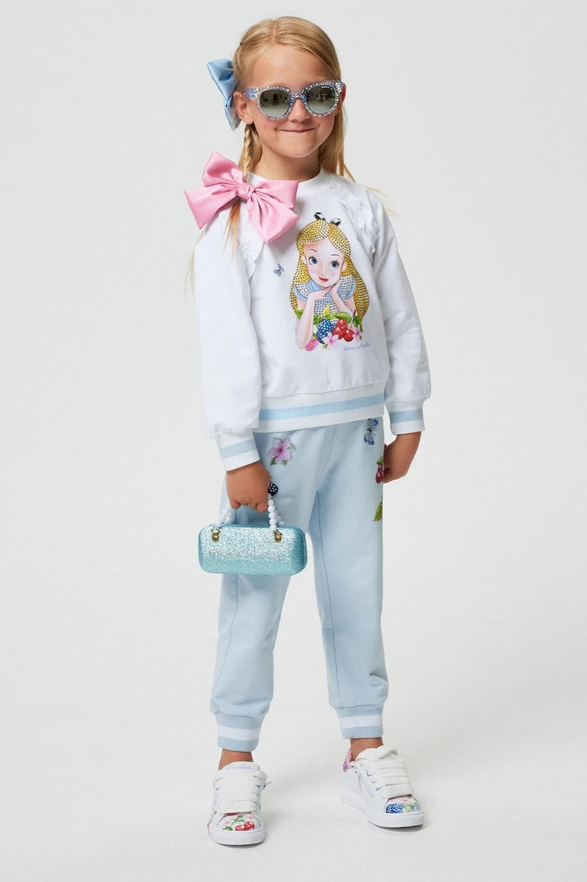Monnalisa - Printed cotton-blend sweatpants