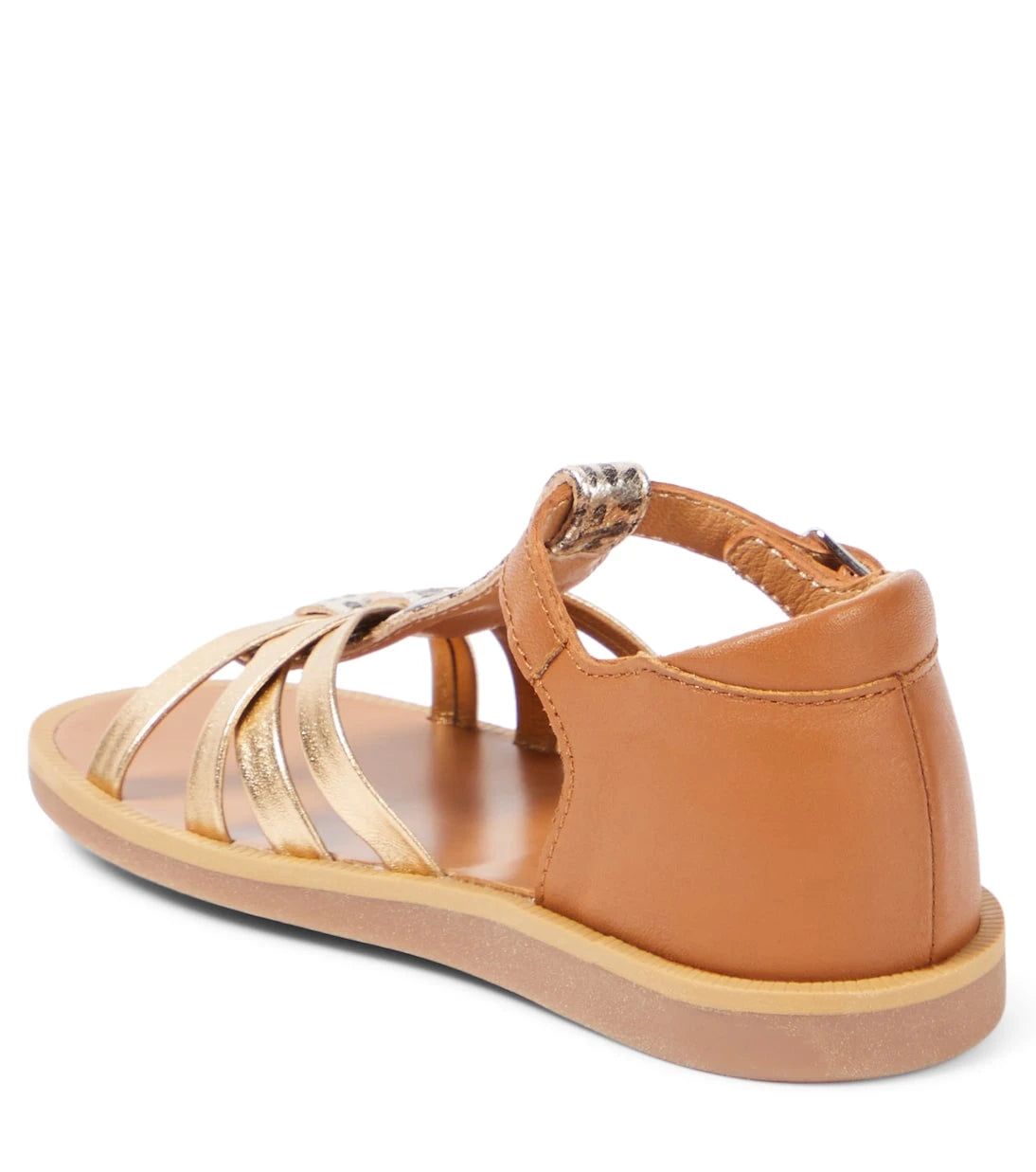 Pom d'Api - Poppy Back Neptune leather sandals