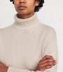 Eleventy Beige Cashmere Rollneck Sweater