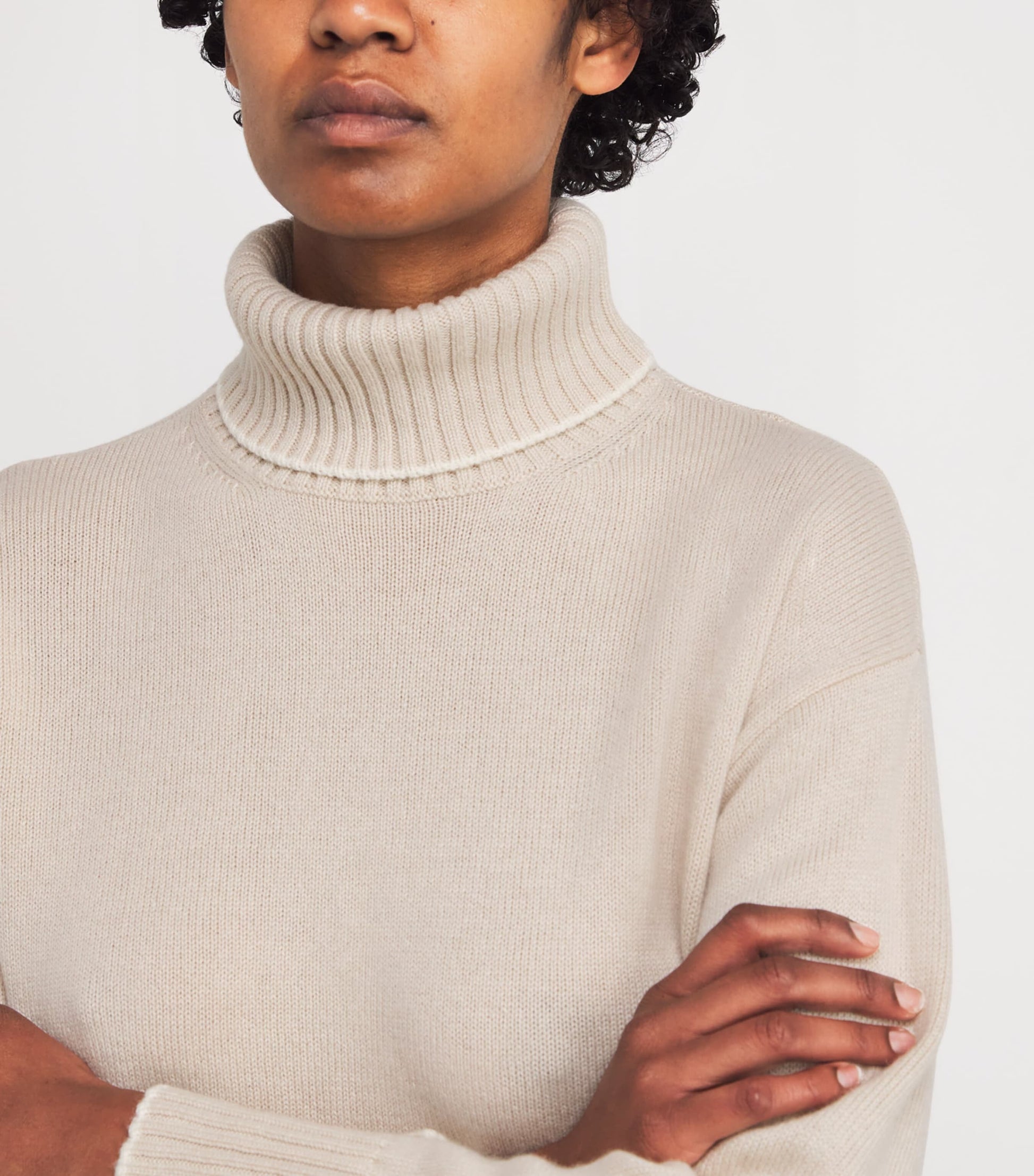 Eleventy Beige Cashmere Rollneck Sweater