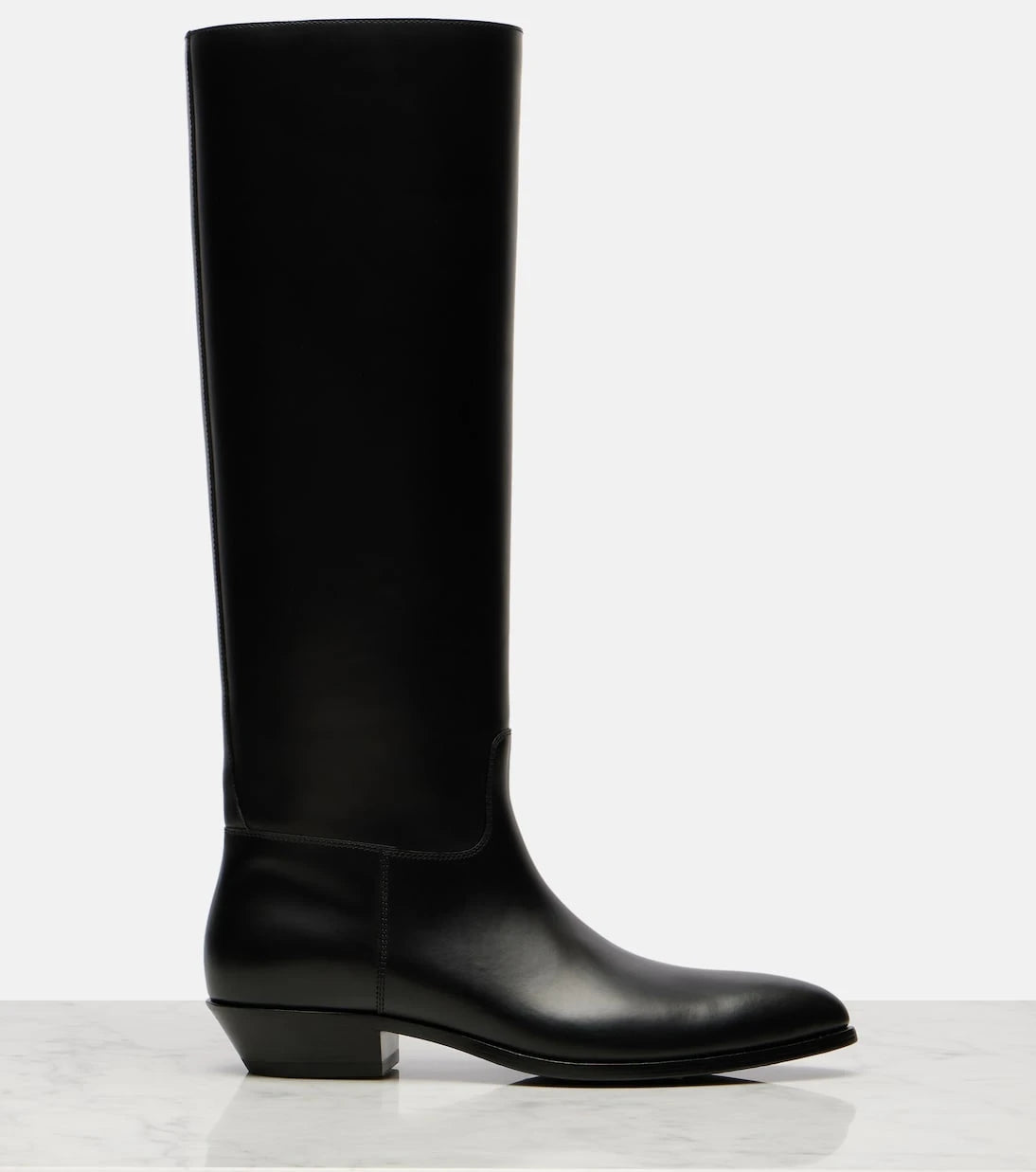 The Row - Western leather knee-high boots