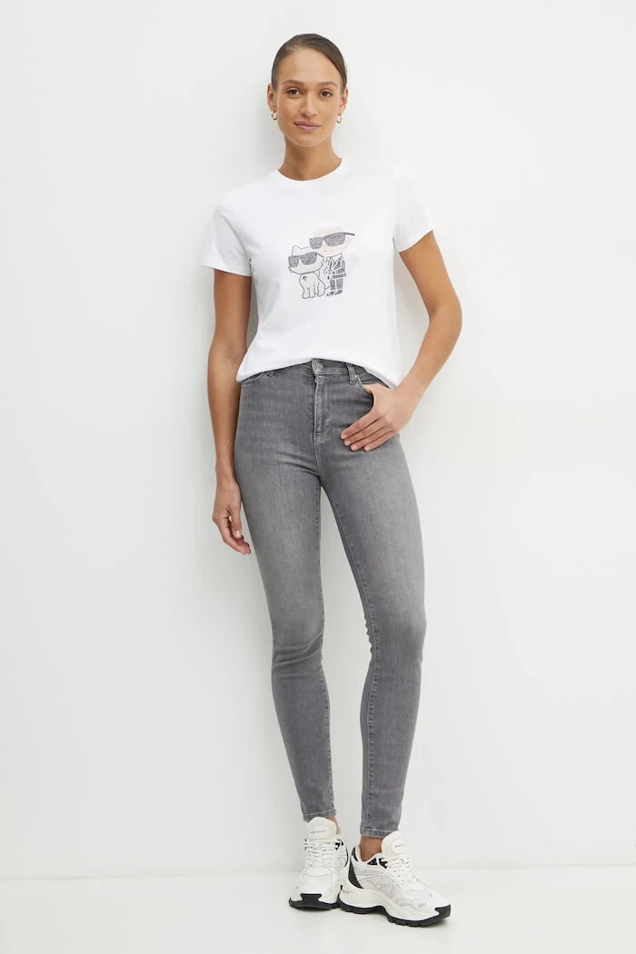 Памучна тениска Karl Lagerfeld IKON RS