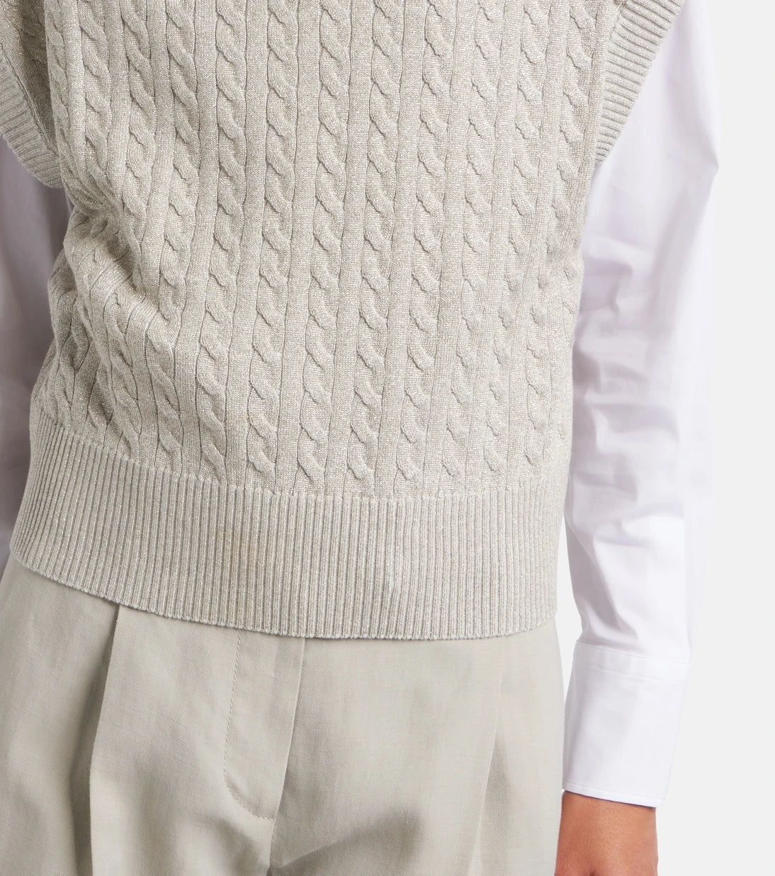 Brunello Cucinelli - Cable-knit cotton-blend sweater