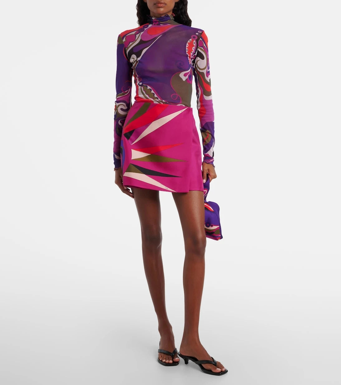 Pucci - Stella silk wrap skirt
