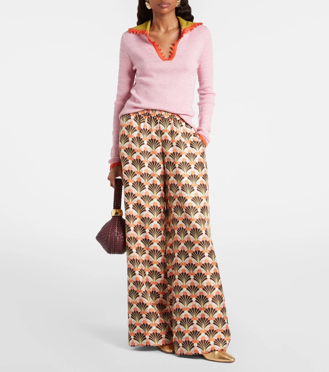La DoubleJ - Picket cotton and wool sweater