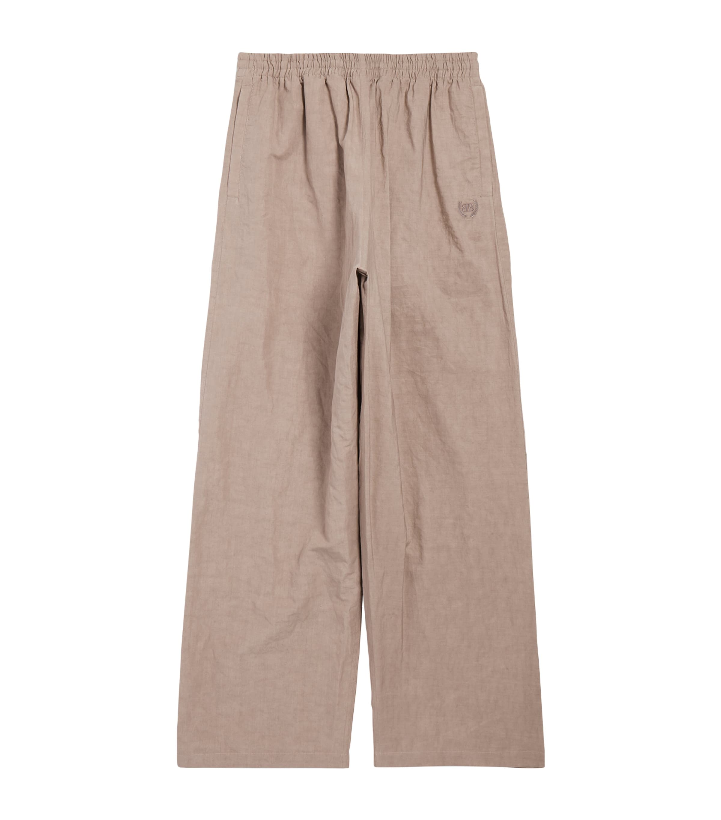 Balenciaga Brown Cotton-Blend Baggy Trousers