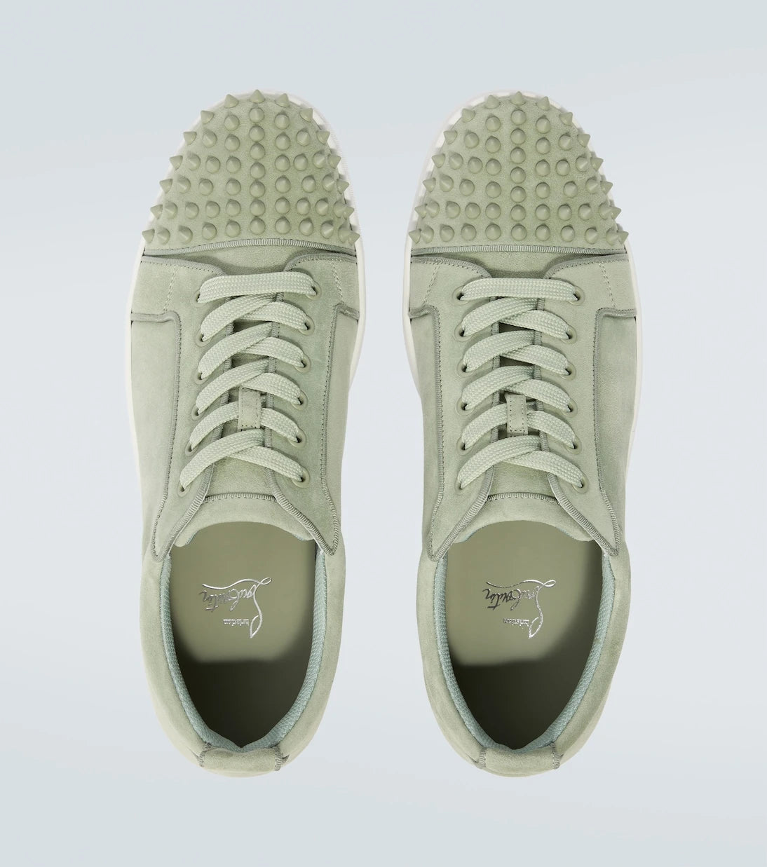 Christian Louboutin - Louis Junior Spikes suede sneakers