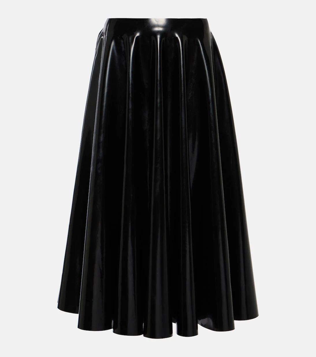 Alaïa - Latex midi skirt