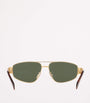 Celine Metal Triomphe Pilot Sunglasses