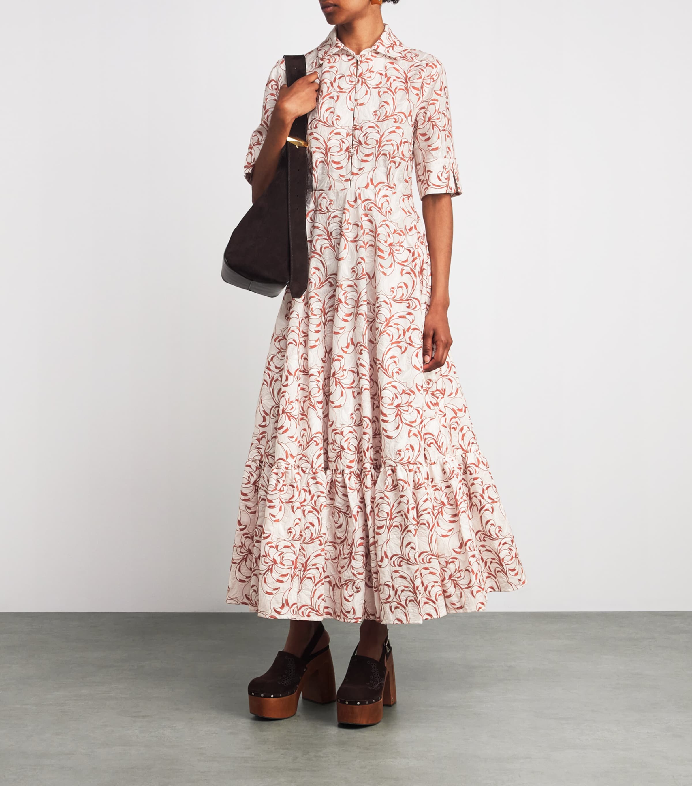 La Doublej Multi Embroidered San Pietro Maxi Dress