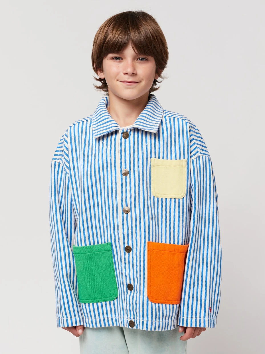 Bobo Choses - Striped cotton jacket
