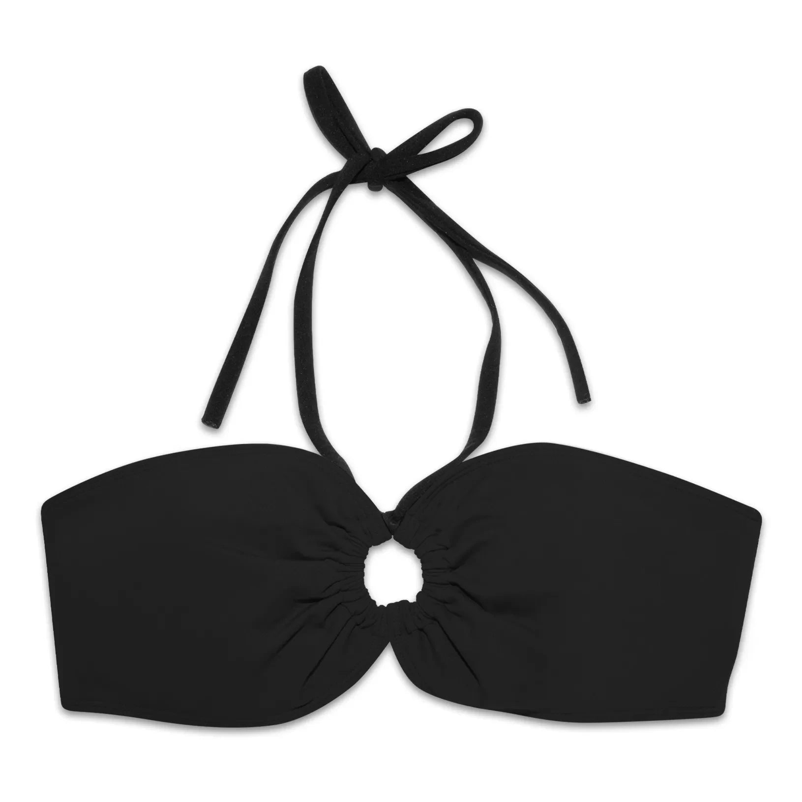 Miska Paris - Bandeau Bikini Top | Black