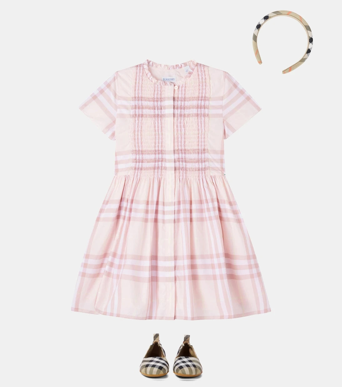 Burberry Kids - ربطة شعر كاروهات بربري