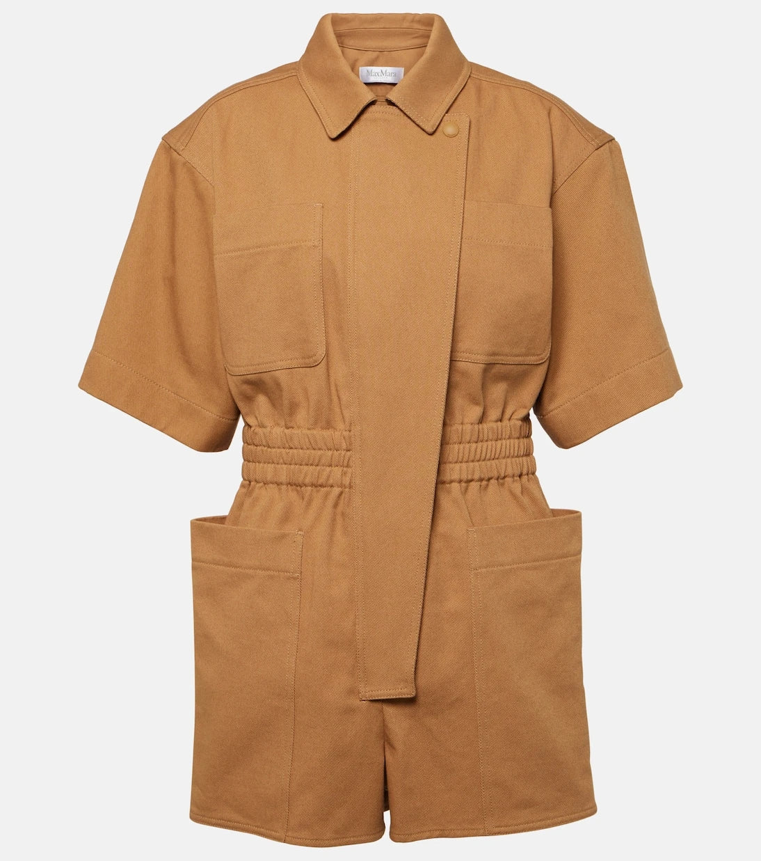 Max Mara - Angora cotton drill playsuit