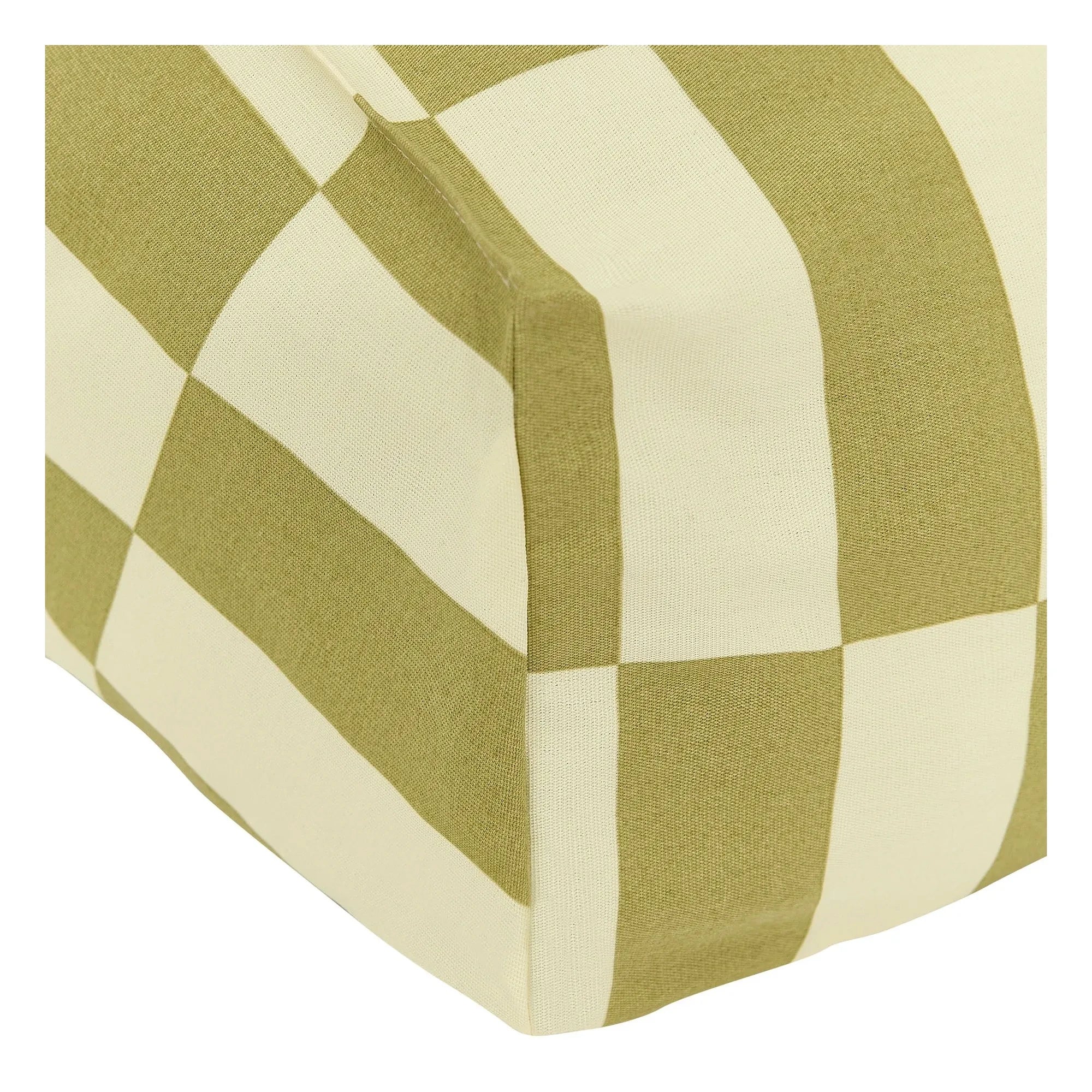 Nobodinoz - Vibes Tiles outdoor pouffe armchair | Green