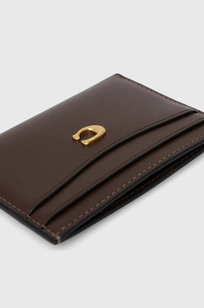 Кожен калъф за карти Coach Essential Card Case