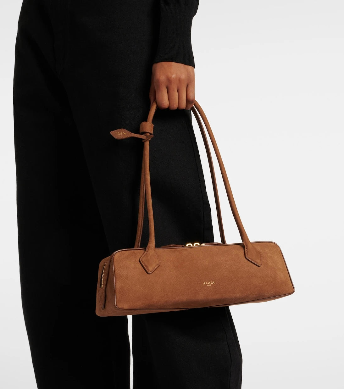 Alaïa - Le Teckel Medium suede shoulder bag