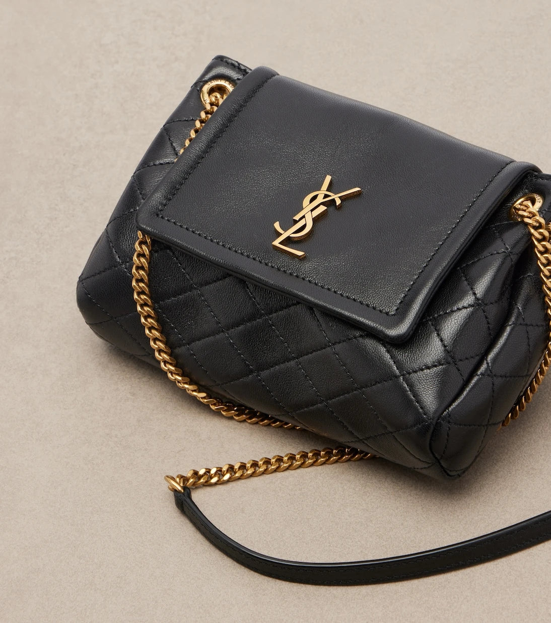 Saint Laurent - حقيبة كتف نوليتا ميني من الجلد