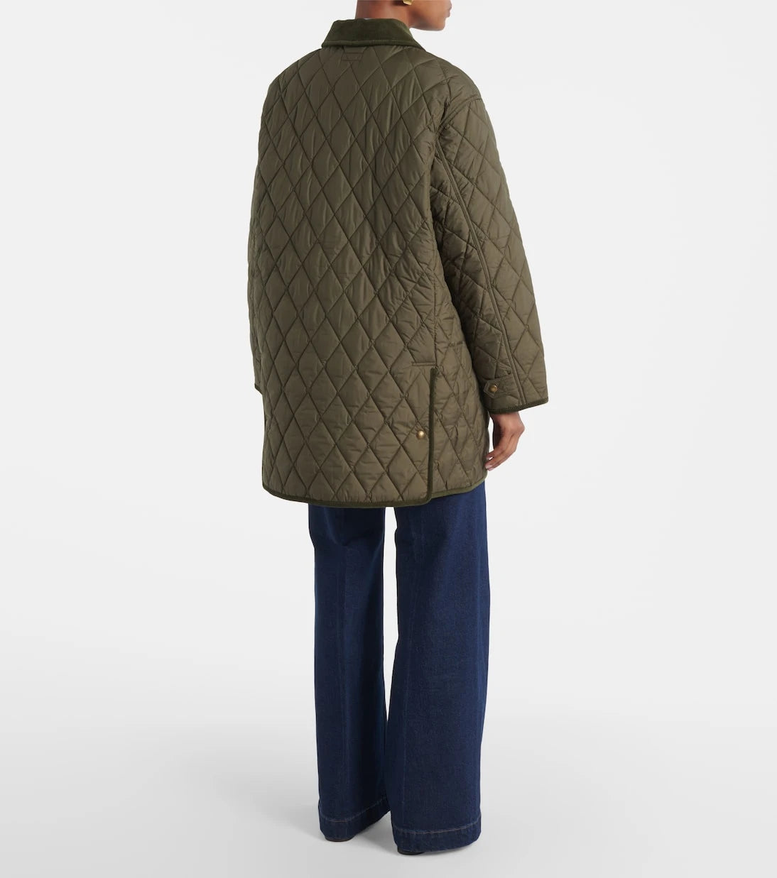 Polo Ralph Lauren - Quilted corduroy-trimmed jacket