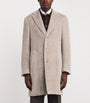 Grey Alpaca-Wool Overcoat