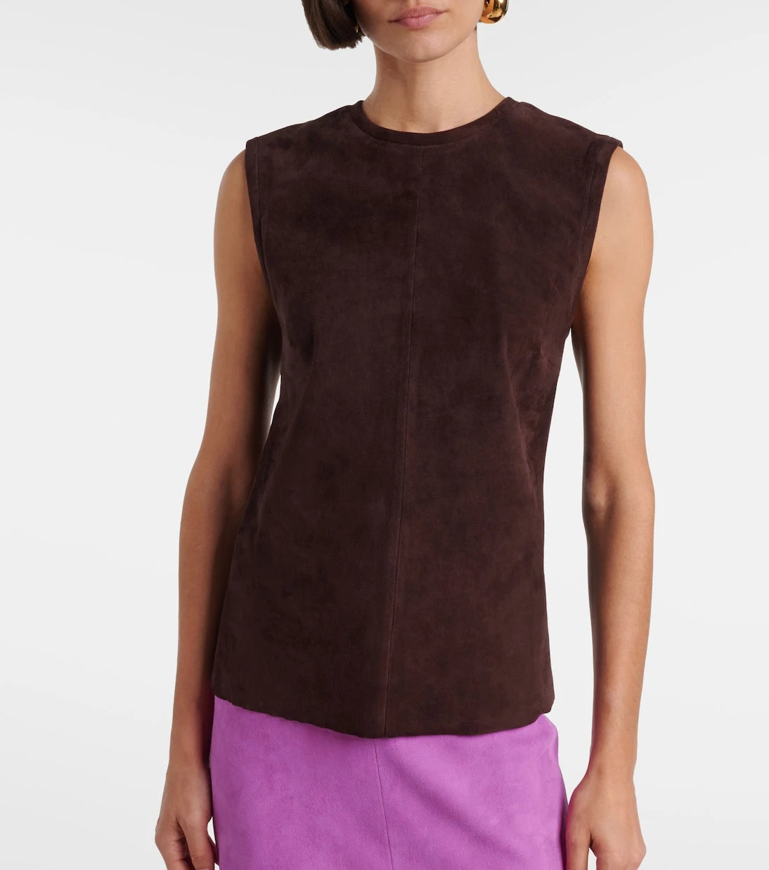 Stouls - Miuccia suede top
