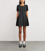 Claudie Pierlot Black Knitted Stripe Mini Dress